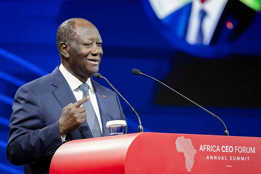 ouverture de la 12e edition de l africa ceo forum Alassane Ouattara